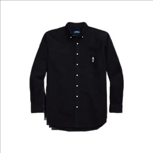 Men's Polo Ralph Lauren Polo Bear oxford Casual Button Down Shirt 4XLT Black